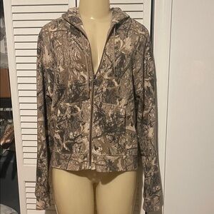 Aeropostale cloud soft Camouflage Zip-Up mens Jacket